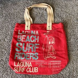 Hollister Red Tote Bag